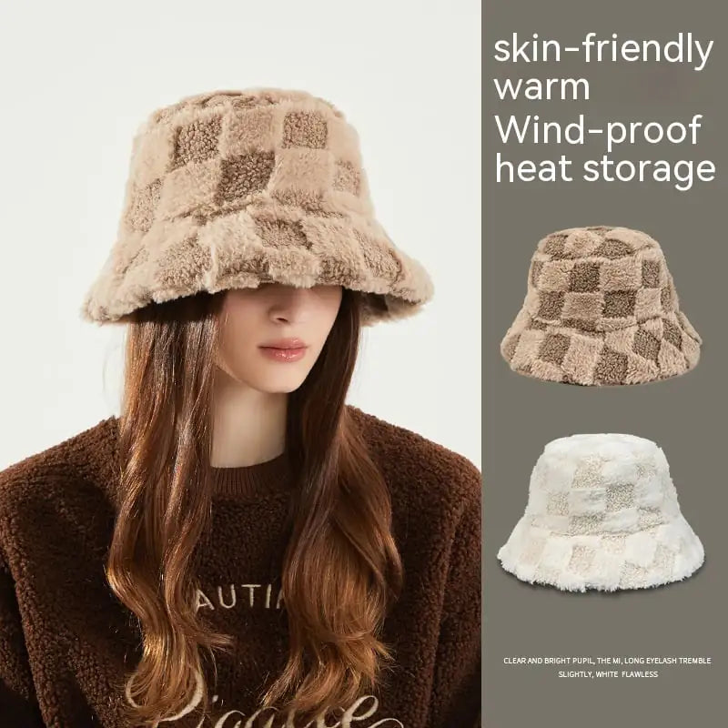 Lambswool Fisherman Basin Hat for Autumn and Winter