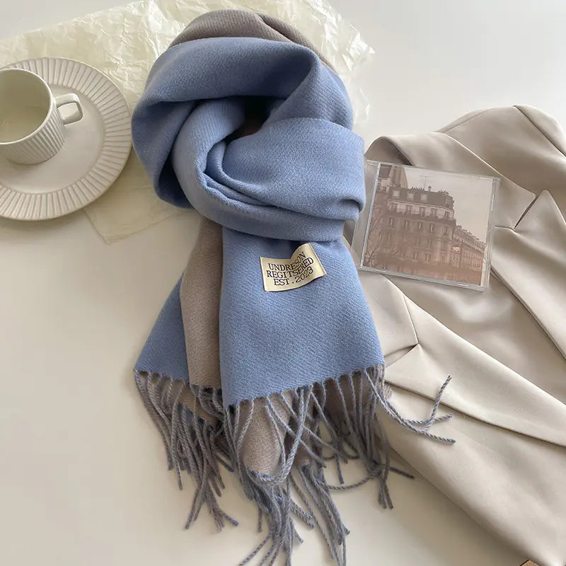 2023 Double-Sided Cashmere Scarf for Women (Couple)