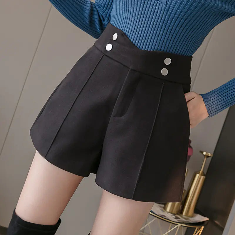 High-Waisted Loose Wide-Leg Trousers and Shorts